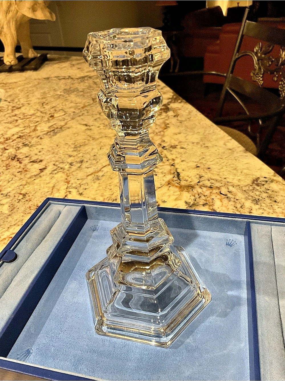 Tiffany & Co Crystal Candlestick Clear